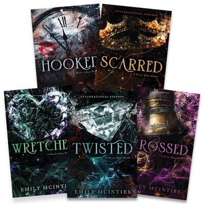(Combo of 5) Hooked + Scarred + Wretched + Twisted + Crossed (Never After Series) by Emily Mcintire