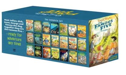 Famous Five: 21 Exciting Adventures! (Set of 21 Books) Paperback – Box set, Enid Blyton