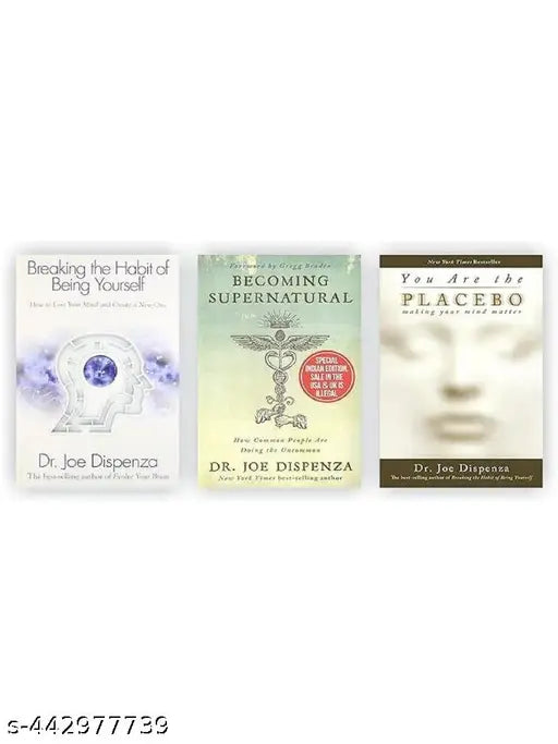 Dr. Joe Dispenza 3 books Set (Breaking the Habit of Being Yourself, You Are the Placebo, Becoming Supernatural)  (English, Paperback, Joe,Dispenza Dr.)